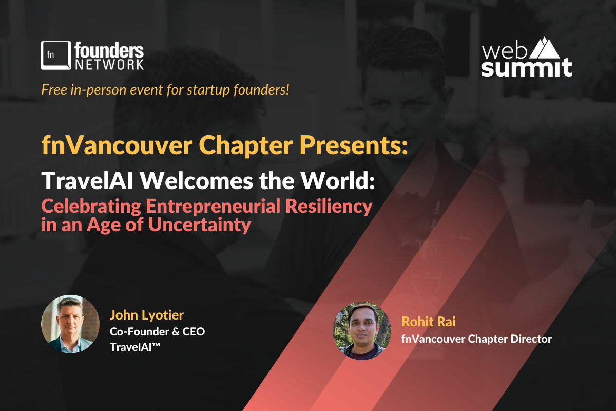 TravelAI Welcomes the World: A Web Summit Event (May 29, 2025) — in Vancouver — Founders Network event