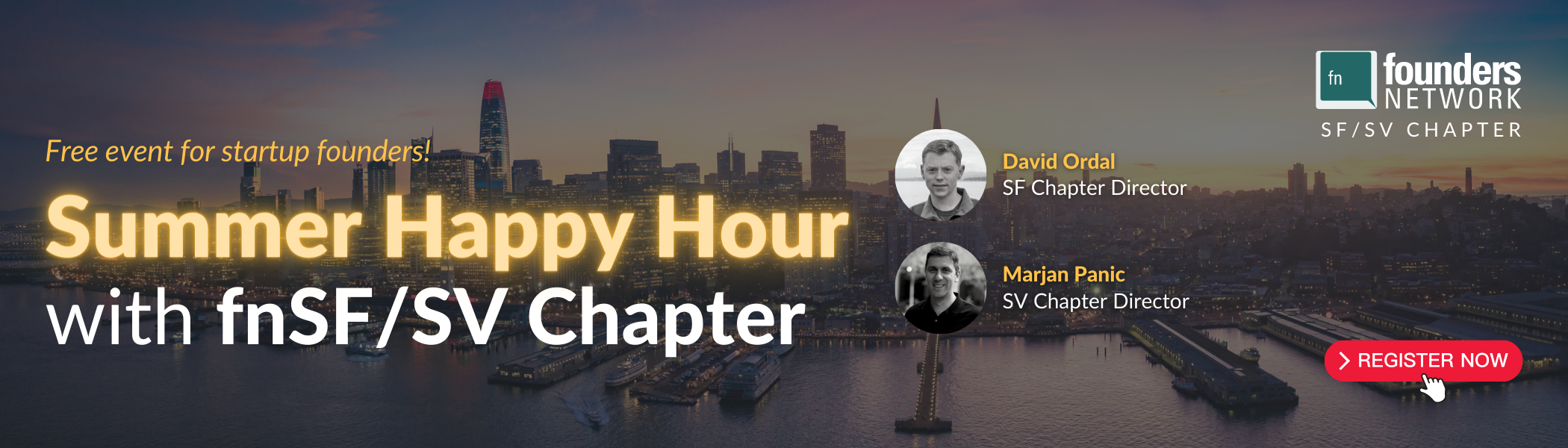 fnSF and fnSV Chapter Summer Happy Hour (July 28, 2022) fnSF and fnSV Chapter Summer Happy Hour (July 28, 2022) — in San Francisco — Founders Network event