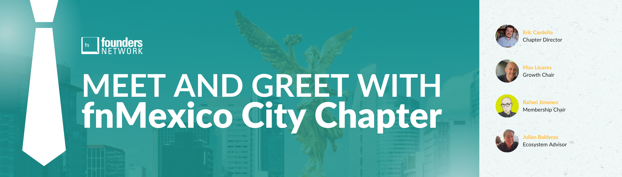 fnMexico City Chapter Meet and Greet (February 2, 2023) fnMexico City Chapter Meet and Greet (February 2, 2023) — in Mexico City — Founders Network event
