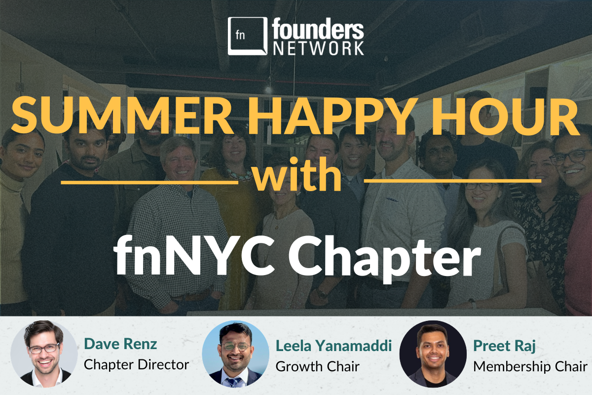 fnNYC Chapter Summer Happy Hour (July, 17 2026) — in New York City — Founders Network event