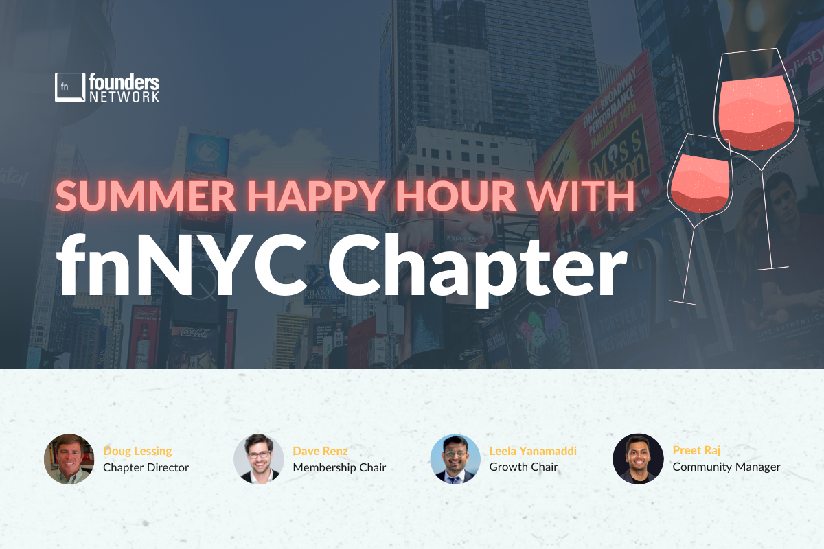 fnNYC Chapter Summer Happy Hour (August 27, 2026) — in New York City — Founders Network event