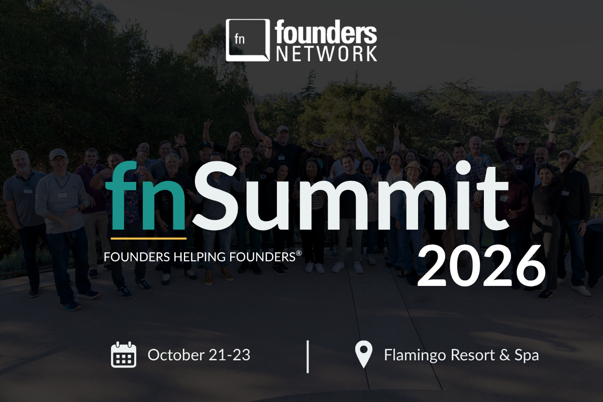 fnSummit 2026 (October 21 - 23, 2026) — in San Francisco — Founders Network event