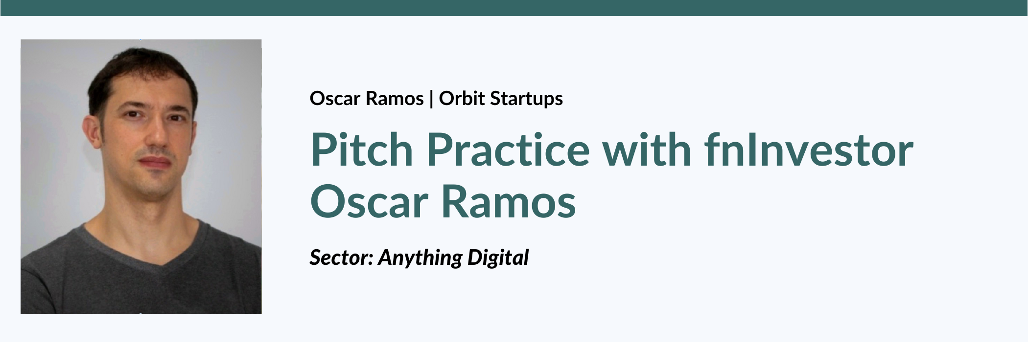 Pitch Practice with fnInvestor Oscar Ramos (October 11, 2024) Pitch Practice with fnInvestor Oscar Ramos (October 11, 2024) — in Virtual — Founders Network event
