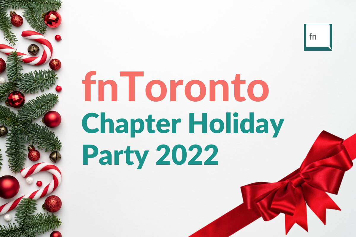 fnToronto Chapter Holiday Party (December 8, 2022) — in Toronto — Founders Network event